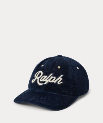 Ralph Lauren ラルフローレン　キャップ　ネイビー　コーデュロイ SALE30%OFF】POLO RALPH LAUREN『コーデュロイ キャップ