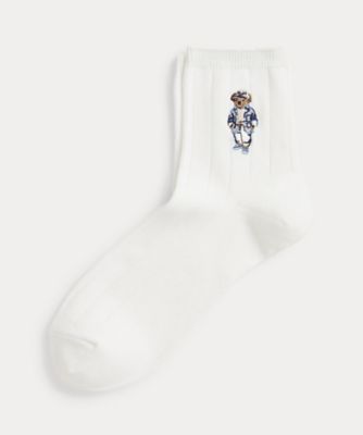 POLO RALPH LAUREN (Men)/ポロ ラルフ ローレン Polo ベア コットンブレンド クォーター ソックス MAPOHOS03420887