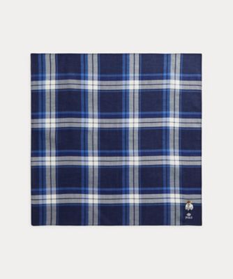 POLO RALPH LAUREN (Men)/ポロ ラルフ ローレン Polo ベア チェック コットン ハンカチーフ MAPOPTW09120240