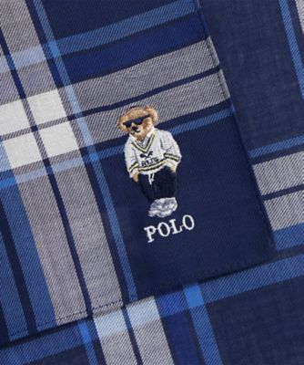 Ｐｏｌｏ　ベア　チェック　コットン　ハンカチーフ　ＭＡＰＯＰＴＷ０９１２０２４０