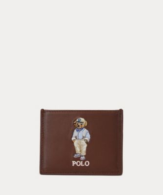 ＜POLO RALPH LAUREN (Men)＞Ｐｏｌｏ　ベア　レザー　カード　ケース　ＭＡＰＯＳＬＧ０２３２０１９６