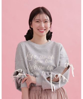 ゴ*マ様 andwang Ribbon Off-Shoulder Knit Se 受注販売) Ribbon Off-Shoulder Knit Set
