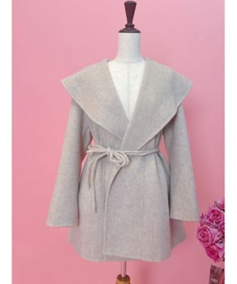 ＜MAISON MARBLE (Women)＞【受注商品】１月中旬以降お届け　Ｂｉｇ　Ｃｏｌｌａｒ　Ｃｏａｔ　ＭＡＷＣ２５０７