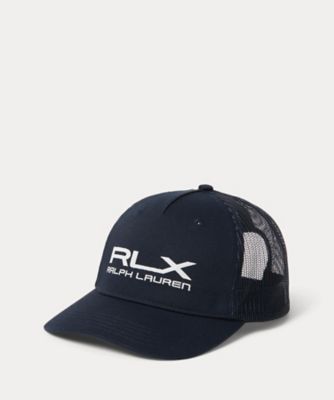 充実の品 RLX ロゴ ツイル トラッカー キャップ メンズ メンズウェア