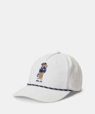 【ラルフローレン】RLX アールエルエックス ゴルフ キャップ ポロベア 白×紺 RLX）Polo ベア スポーツ キャップ | POLO GOLF｜RLX