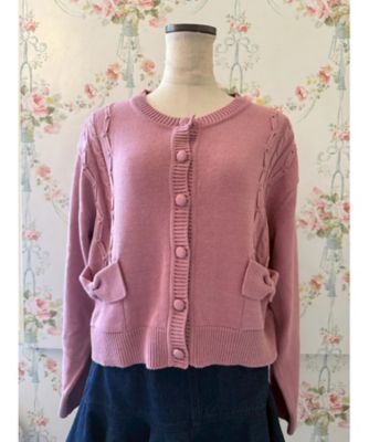 Mille Bonheur (Women)/ミルボヌール RIBBON CARDIGAN MBー0295 ROSE トップス【三越伊勢丹/公式】