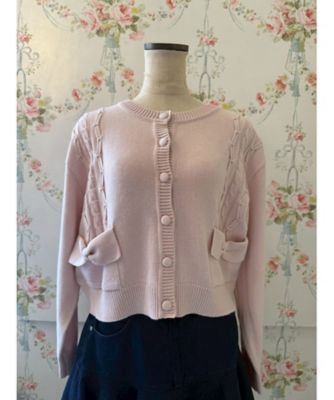 Mille Bonheur (Women)/ミルボヌール RIBBON CARDIGAN MBー0295 BABYPINK トップス【三越伊勢丹/公式】