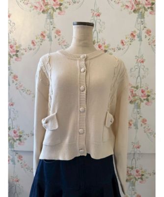 Mille Bonheur (Women)/ミルボヌール RIBBON CARDIGAN MBー0295 VVANILLA トップス【三越伊勢丹/公式】