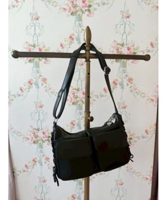 Mille Bonheur (Women)/ミルボヌール フラップポケットレースアップBAG MBー0299 BLACK 旅行用かばん・バッグ【三越伊勢丹/公式】