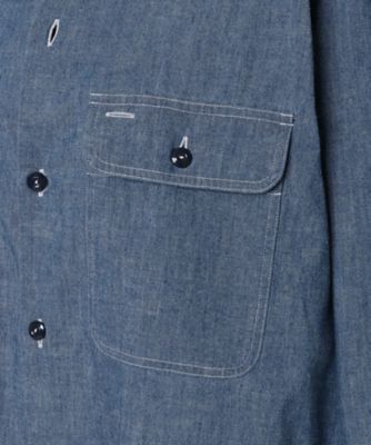 シャツ　ＨＡＭＰＴＯＮ　ＳＨＩＲＴ　ＣＨＡＭＢＲＡＹ（ＯＷ）　ＭＢ０００－５００３