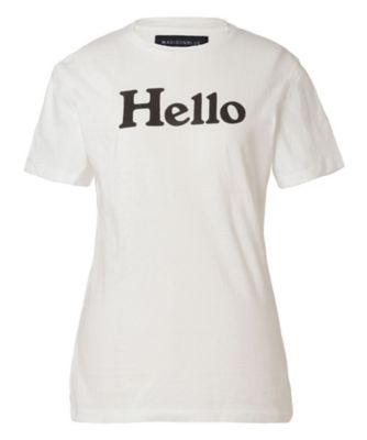 MADISONBLUE (Women)/マディソンブルー Ｔシャツ　ＨＥＬＬＯ　ＴＥＥ　ＭＢ０００－７００１