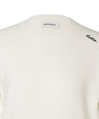 MADISONBLUE - マディソンブルー HIGH GAUGE CREW NECK PO ニット 01 セーター HELLO CREW NECK PO | MADISONBLUE