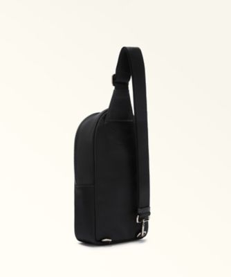 極美品✨　FURLA MAN ボディーバッグ　レザー　ブラック MAN ORION M BODY BAG NERO | FURLA (Men