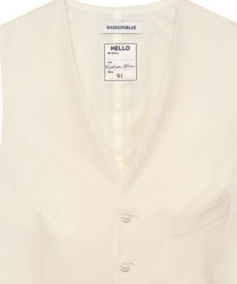 ジャケット　ＳＬＩＭ　ＦＩＴ　ＶＥＳＴ　ＰＥＡＲＬ　ＭＢ２５１ー１００３