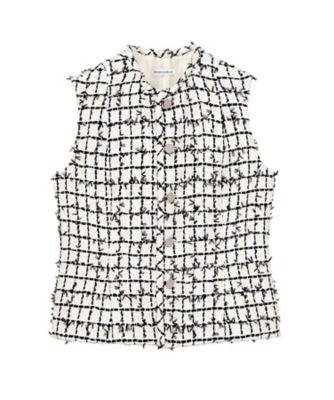 ＜MADISONBLUE (Women)＞ベスト　ＣＲＥＷ　ＮＥＣＫ　ＶＥＳＴ　ＴＷＥＥＤ　ＭＢ２５１ー１０１５