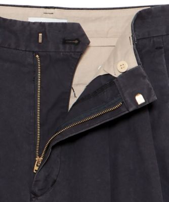 パンツ PLEATED WIDE LEG PANTS W／O