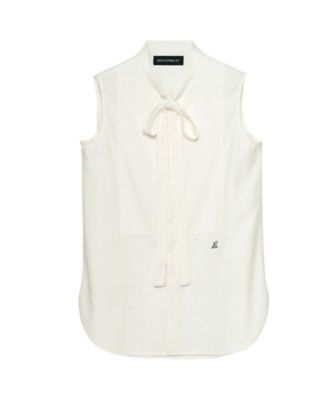 ＜MADISONBLUE (Women)＞ブラウス　ＳＬＥＥＶＥＬＥＳＳ　ＢＯＷ　ＴＩＥ　ＢＬＯＵＳＥ　Ｌ．ｏｚ　ＢＳ　ＭＢ２５１ー５００５