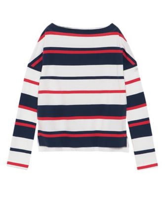 カットソー　ＭＡＲＩＮＥ　ＢＯＲＤＥＲ　ＢＯＡＴ　ＮＥＣＫ　Ｌ／Ｓ　ＴＥＥ　ＭＢ２５１ー７００２