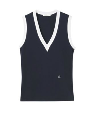 CREW NECK SLEEVELESS TEE | CUT&SEWN | MADISONBLUE