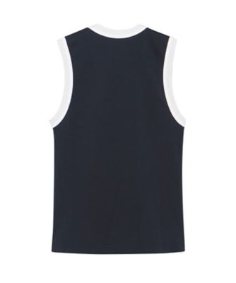 BIーCOLOR TRIM DEEP V NECK TANK