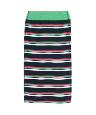 スカート　ＨＯＲＩＺＯＮＴＡＬ　ＳＴＲＩＰＥＳ　ＴＩＧＨＴ　ＬＯＮＧ　ＳＫ　ＭＢ２５１ー７０１３