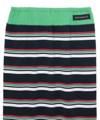 スカート　ＨＯＲＩＺＯＮＴＡＬ　ＳＴＲＩＰＥＳ　ＴＩＧＨＴ　ＬＯＮＧ　ＳＫ　ＭＢ２５１ー７０１３