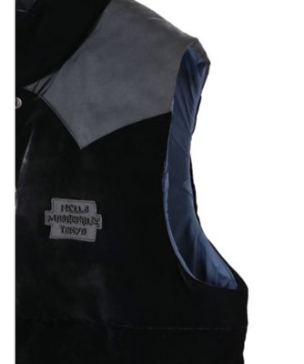 DOWN VEST FEATHER VELVET MB254ー1013