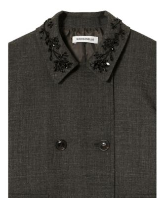 W BUTTON COAT WOOL MB254ー2019