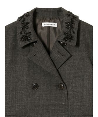 W BUTTON COAT WOOL MB254ー2019