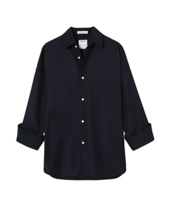 ＜MADISONBLUE (Women)＞Ｊ　ＢＲＡＤＬＥＹ　Ｌ／Ｓ　ＳＨＩＲＴＳ　ＷＯＯＬ　ＭＢ２５４ー５０１３