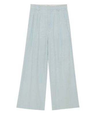 ＜MADISONBLUE (Women)＞ＰＬＥＡＴＥＤ　ＷＩＤＥ　ＬＥＧ　ＰＴ　ＣＨＡＭＢＲＡＹ（ＶＷ）　ＭＢ２６１ー３００５