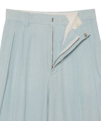 PLEATED WIDE LEG PT CHAMBRAY（VW