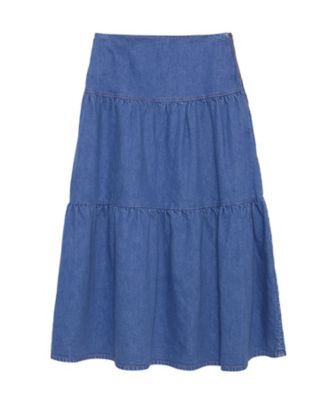 TIERED SKIRT DENIM MB261ー6011