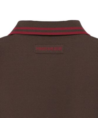 DOUBLE STRIPE COLLAR POLO KNIT