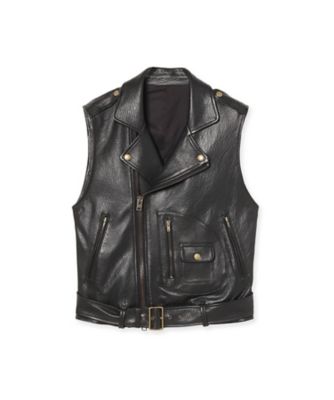RIDERS VEST LEATHER MB264ー1013