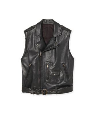 RIDERS VEST LEATHER MNS MB264ー1013M