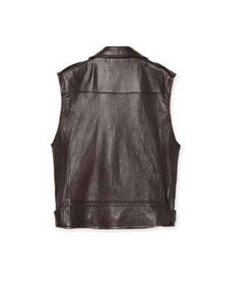 RIDERS VEST LEATHER MNS MB264ー1013M