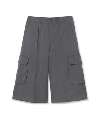 VOLUME GATHER SHORTS TYPEWRITER