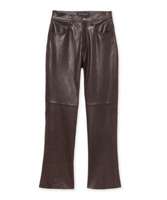 STRAIGHT PANTS LEATHER MB264ー3009