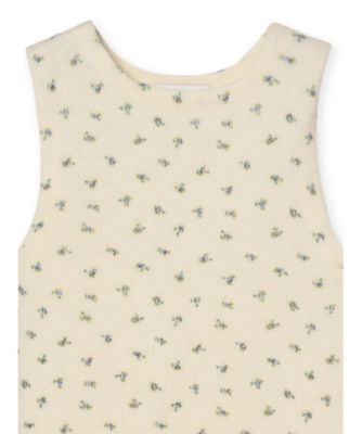 FLOWER PRINT AMERICAN SLEEVE TANK