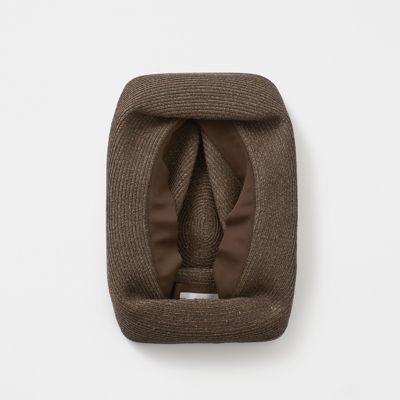 BOXED HAT 11cmブリム グログランリボン | mature