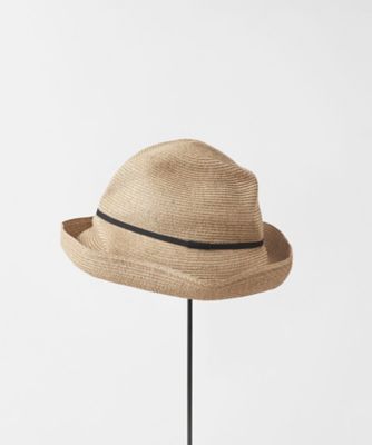 BOXED HAT 11cm brim grosgrain