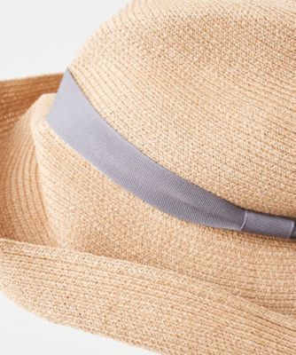 ＢＯＸＥＤ　ＨＡＴ　ペーパーアバカ　１１ｃｍ　ブリム　グログランリボン