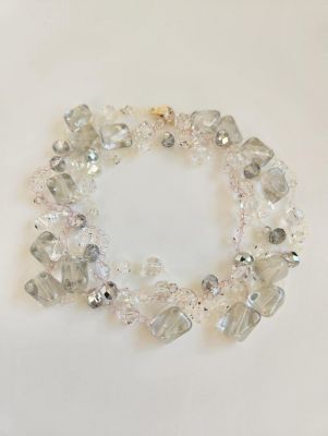 ＜Milly Callegari (Women)＞シルバーカラーガラス　クリアーガラス　ネックレス