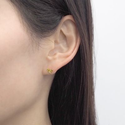 Ｋ１０ＹＧペリドットピアス　ＭＣ２３０４Ｐ００１ＰＲＹＧ１