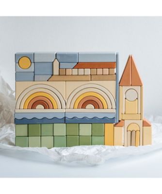 ＜BORNELUND (Baby&Kids)＞【受注商品】アートつみき　セルビアの街　ノヴィ・サド　ＭＥＳＮＳ０７９