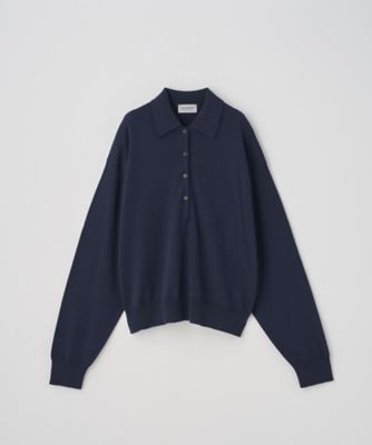 オーバーサイズ長袖ニットポロシャツ | JOHN SMEDLEY (Women)/ジョン