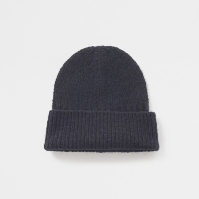mature ha. (Women)/マチュアーハ knit cap - lamb wool x cashmere dark navy 帽子【三越伊勢丹/公式】