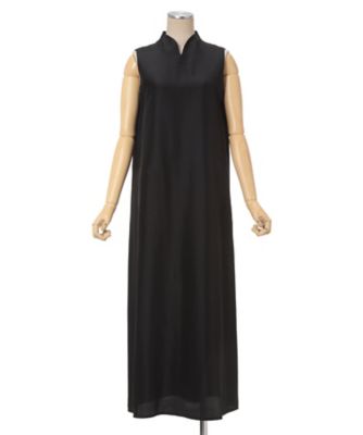 【送料無料】Ｂａｓｉｃ　Ｓｉｌｋ　Ｓｌｅｅｖｅｌｅｓｓ　Ｖーｎｅｃｋ　Ｄｒｅｓｓ　ＭＫ０４０６ーＤＲ０２０