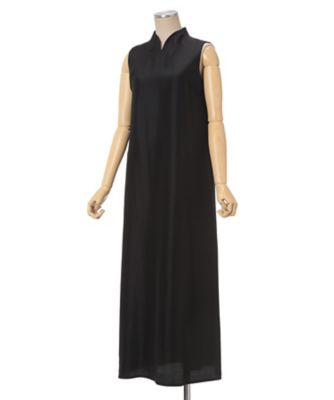 【送料無料】Ｂａｓｉｃ　Ｓｉｌｋ　Ｓｌｅｅｖｅｌｅｓｓ　Ｖーｎｅｃｋ　Ｄｒｅｓｓ　ＭＫ０４０６ーＤＲ０２０